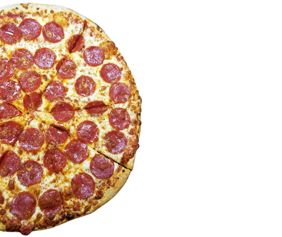 A whole hand-stretched Eat Local pepperoni pizza ready for pickup